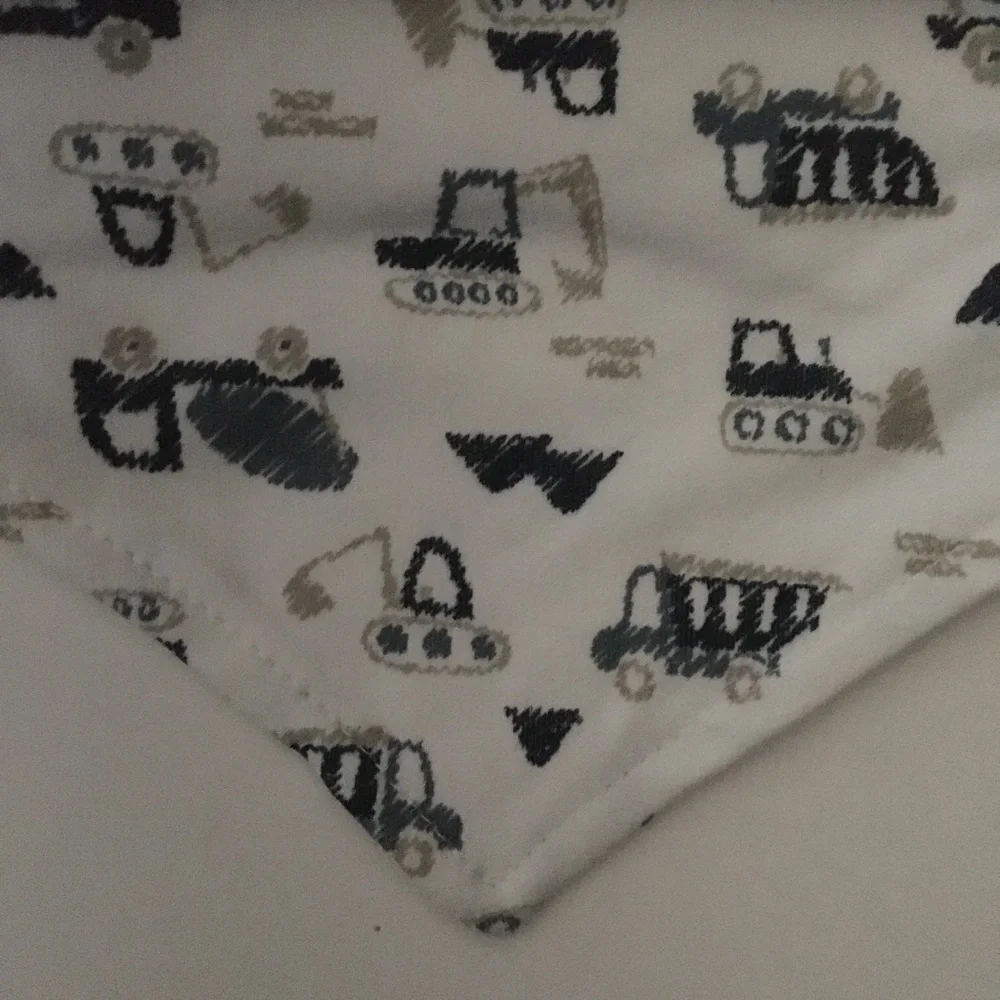 NEW 3 Bandana Bib Set Blue “Little Trucker” | Modern Baby